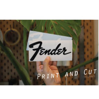 สติ๊กเกอร์แต่งรถ งานไดคัท ลาย Fender มีหลายสี มีหลายขนาดให้เลือก