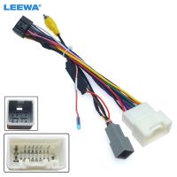 LEEWA Car Stereo Radio 16PIN Adaptor Power Cable For Mitsubishi Outlander Xpander/Mirage Audio 16Pin Wiring Harness CA4469