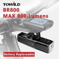 ✶ TOWILD BR800 Bike Light with Tail Light USB Rechargeable LED MTB Front Lamp Headlight Aluminum Flashlight Bicycle Light