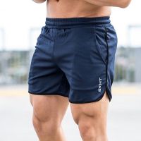 Men Fitness Bodybuilding Shorts Man Workout Breathable Mesh Quick Dry Sportswear Jogger Beach Short Pants