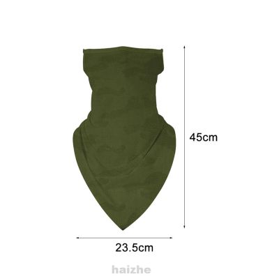 Men Women Neck Soft Breathable Ear Loops Climbing Camping Face Scarf