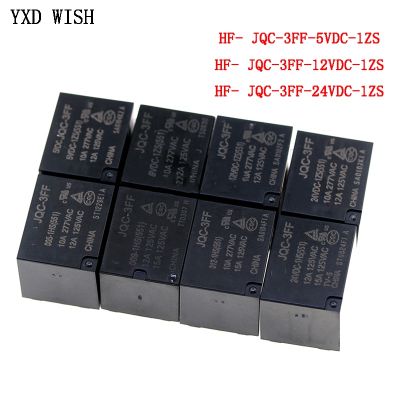 5ชิ้นรีเลย์10a Hf3ff-Jqc-3ff-5vdc 1zs 12vdc -1zs 5pin Dip5 24vdc-1zs551 Hf- Jqc-3ff-5V 9V 12V 24V รีเลย์ Dc