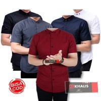 CODHaley Childe PUTIH KEMEJA HITAM Boyi TOP MAN Shirt Short Sleeve Casual FORMAL Work WHITE Black NAVY Gray WHITE Color