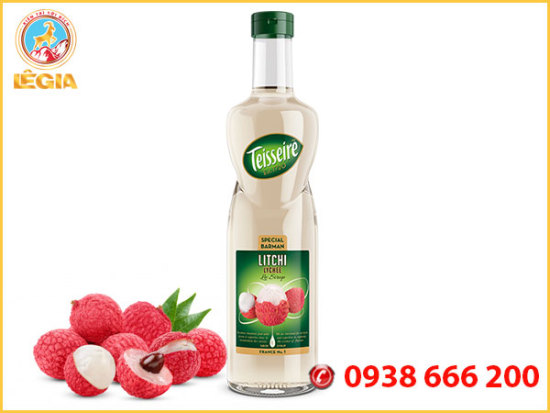 Siro teisseire vải 700ml - teisseire lychee syrup - ảnh sản phẩm 1