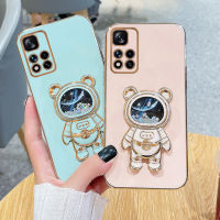 Berkilat ทรายเป็นประกาย Bear Efon Kurungan Kes Xiaomi Redmi Nota 11 12 11S 12C 10C 10A 9A 9C POCO X5 X3 Pro เคสมือถือ [Jual Baik Gsixqp]