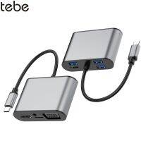 Tebe 8 In 1 Type C To Hdmi Usb C To Vga3พอร์ต Usb 3.5Mm แท่นอะแดปเตอร์ Aux Sd พร้อม Type-C Pd ชาร์จเร็วสำหรับ Macbook Ipad