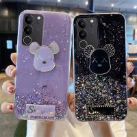 เคส ลายการ์ตูนสำหรับ VIVO V29 Pro V29E ซิลิโคนนิ่มรูปดาวพระจันทร์ส่องแสงเป็นประกายวิบวับเคสด้านหลัง สำหรับ VIVO V29E V29 Pro