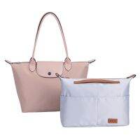 กล่องเก็บเครื่องสำอางซาตินแทรกสำหรับกระเป๋านักออกแบบ Longchamp กระเป๋าสตรีกระเป๋าถือหรูเดินทางภายในเครื่องแต่งหน้าแบบพกพา