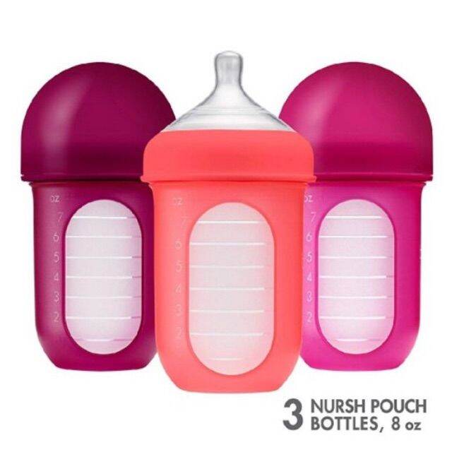 AUTHENTIC xx Boon NURSH Silicone Pouch Bottle 8oz 3pk Lazada PH