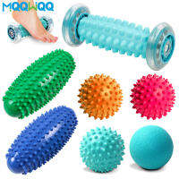 ลูกกลิ้งนวดเท้าและลูกนวดชุด Com Spiky Ball, Lacrosse Ball Para Plantar Fasciitis Pain Relief, Yoga Sports Fitness