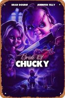 ASIOADWNA โปสเตอร์โลหะดีบุกเจ้าสาว Chucky 12X8นิ้วเครื่องตกแต่งฝาผนังมนุษย์ถ้ำ