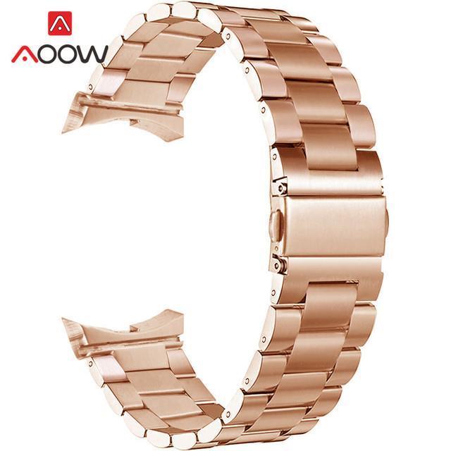 20mm-สายสแตนเลสสำหรับ-samsung-galaxy-watch4-40mm-44mm-watch4-classic-42mm-46mm-solid-curved-end-metal-replacement-band