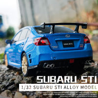 1/32 Subarus WRX STIโลหะผสมรถสปอร์ตรุ่นDiecastจำลองโลหะรถของเล่นรุ่นเสียงและแสงคอลเลกชันเด็กของเล่นของขวัญ-huangjianping