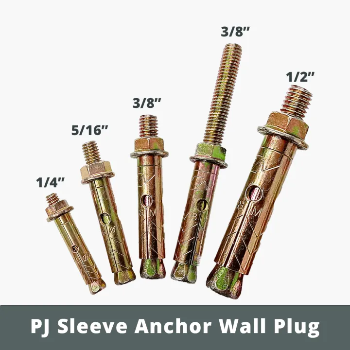 PJ Sleeve Anchor Metal Wall Plug Besi 1/4