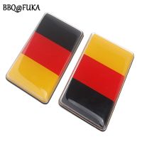 2X Aluminum Germany Flag Rear Emblem Badge Decal Sticker Fit For VW MK7 MK6 Golf CC GTI Jetta Waterproof AccessoriesAdhesives Tape