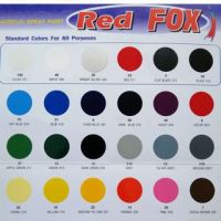 CDF สีสเปรย์ RED FOX  เรดฟ็อกซ์ สีธรรมดา จำนวน 12 กระป๋อง (โหล) สามารถคละได้ 2 สีเท่านั้น สีพ่นรถยนต์  Spray Paint