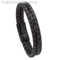 【CW】♞✾❁  ZORCVENS Layer Braided Leather Color Magnetic Buckle Fashion Jewelry