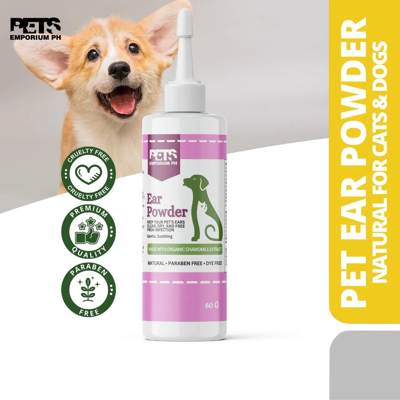 what does ear powder do for dogs