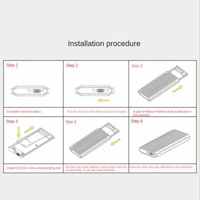 1 Set Aluminum Alloy RGB M.2 SSD Case Type-C USB 3.1 Interface 10Gbps SSD Enclosure Mobile Enclosure Box M2 NVME NGFF SSD Enclosure for M2 NVME NGFF