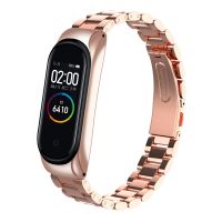 【LZ】 Metal Band for Mi Band 8 7 6 Strap for Xiaomi Mi Band 3 4 5 Stainless Steel Watchband Bracelet Replacement mi band 6 pulseira