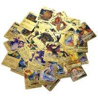 54 pieces of Gold Cards Spanish Playing Metalicas Charizard Vmax Gx Game Card