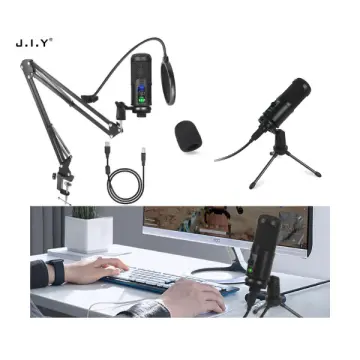 TKGOU USB Microphone for PC, Computer Microphone, PC Microphone with Mute  Button & LED Indicator, Laptop Desktop Condenser Mic, Great for Podcast