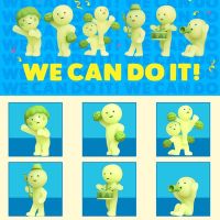 【LZ】✇  SMISKI-Boneca Verde Noctilucent Série Cheer Caixa Misteriosa Cega Figuras de Ação Decoração Modelo Desktop Brinquedo para Presente Surpresa Bonito