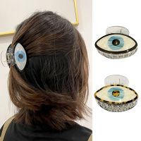 【Creative Dream Works】กิ๊บติดผมน่ารักแปลกใหม่ Unfaded Women Girl Hair Catch Clip With Evil Eye Decor 101A