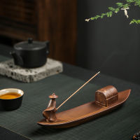 Household Indoor Incense Burner Fishing Old Man Ceramic Incense Burner - Handmade Sticks Holder Ceramic Incense Burner Sandalwood Burner Vintage Art Incense Burner Incense Holder