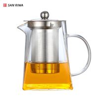 Tea Gift Glass Teapot with Stainless Steel Infuser Stove Kettle Safe Glass Tea Pot