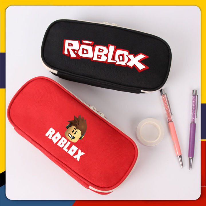 Roblox Game Kids Boys Cartoon Pencil Case Primary Middle School Students  Large Capacity Stationery Storage Pouch Bag