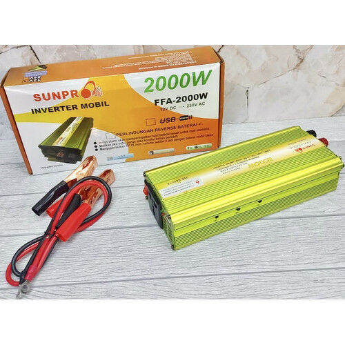 Power Inverter Mobil Sunpro FFA-2000W DC 12V - AC 220V / Inverter ...