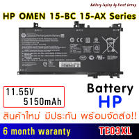 " สินค้ารับประกัน 1 ปี " แบตเตอรี่ แท้ โน๊ตบุ๊ค HP ใช้กับรุ่น OMEN 15-AX PAVILION 15-BC Battery HP TE03XL