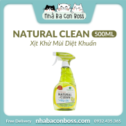 Xịt Khử Mùi Natural Clean Diệt Khuẩn Chai 500ml
