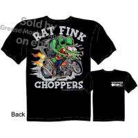 HFDGVSD pz119nb เสื้อยืดผ้าฝ้ายพิมพ์ลายขายดี Hot Fashion Rat Fink Choppers Mens Cool T shirt Big Daddy Shirt Ed Roth Apparel Tee