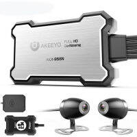 AKEEYO AKY-958N Dual 1080P รถจักรยานยนต์กล้องกันน้ำ WiFi Motobike Dash Cam ลดเสียงรบกวน DVR เครื่องบันทึกสีดำกล่อง