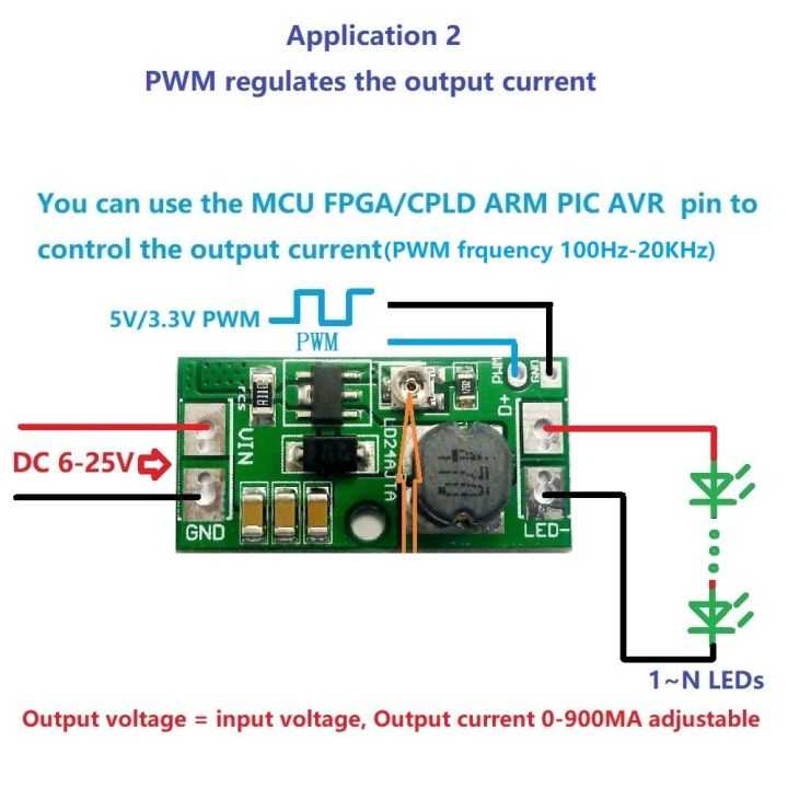 bestseller-dc-6-24โวลต์30-900ma-ปรับ-led-ไดร์เวอร์-pwm-ควบคุม-dc-dc-ขั้นตอนลงแปลงปัจจุบันคงที่