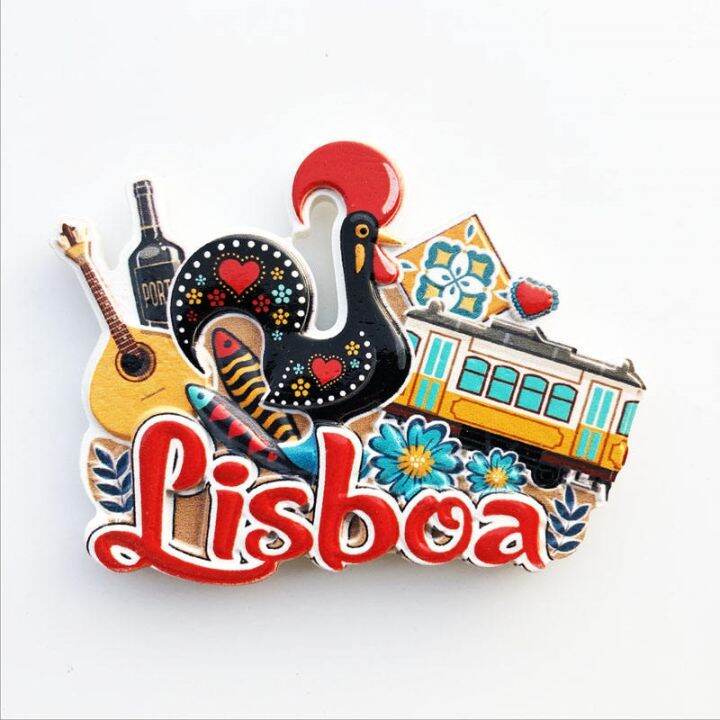 lisbon-the-capital-of-portugal-creative-geographical-indication-tourism-commemorative-decoration-handicraft-magnet-refrigerator-magnet-gift-refrigerator-sticker