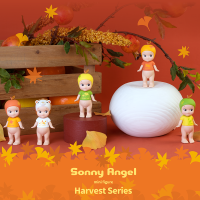 SONNY Angel Harvest ฤดูใบไม้ร่วง Series blind รูปกระเป๋าเป้สะพายหลัง Decor พวงกุญแจจี้ตุ๊กตาน่ารักสะสมของเล่นเด็กของขวัญ