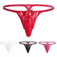 （A NEW） Oversize Men SoftSexy Intimates ชุดชั้นใน BulgePanties G String Breathable Low Rise Hollow Out Tights Underpants