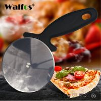 WALFOS Food Grade Stainless Steel Pizza Cutter Round Shape Pizza Wheels Cutters Cake Bread Round Knife Cutter Pizza Tools