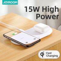 ZZOOI Joyroom 15w 2 in 1 Fast Wireless Charger Dock Station Fast Charging For iPhone 11 11 Pro XR XS Max 8 for Apple For AirPods Pro