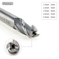 Pinkman 1Pc สามขลุ่ย2-5.5Mm Cnc Milling Cutter Router สำหรับโลหะคาร์ไบด์เครื่องตัด Router เจาะ Bits สำหรับเครื่องมือโลหะ