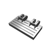 Lego part (ชิ้นส่วนเลโก้) No.44569 Hinge Train Gate 2 x 4 Locking Dual 2 Fingers with Rear Reinforcements