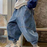 Trendy Boys Girls Cool Jeans Trousers Korea Style Concise Casual Loose Pants Childrens Clothing Summer Pants