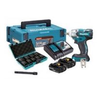 MAKITA รุ่น DTW300FJX3 บล็อกไร้สายขนาด 12.7มม. (1/2") 330 N.m BL 18V (พร้อมแบตเตอรี่และแท่นชาร์จ+ลูกบล็อค)