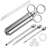 Meat Injector Syringe 2 Oz Marinade Flavor Injector With 9 Professional Needles9 Cleaning Brushes And 9 O Rings