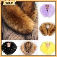 YANGU Fashion Shawl Neck warmer Faux fur Coat collar Women scarf Winter Warm