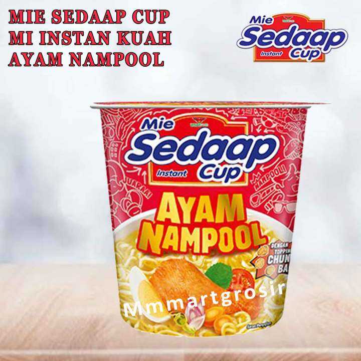 Mie Sedap Cup / Mie Instan Kuah / Mie Rasa Ayam Nampol / 75gr | Lazada ...