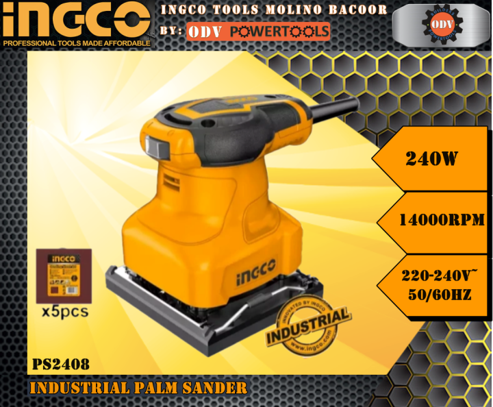INGCO Palm Sander 240W PS2408 ODV POWERTOOLS Lazada PH